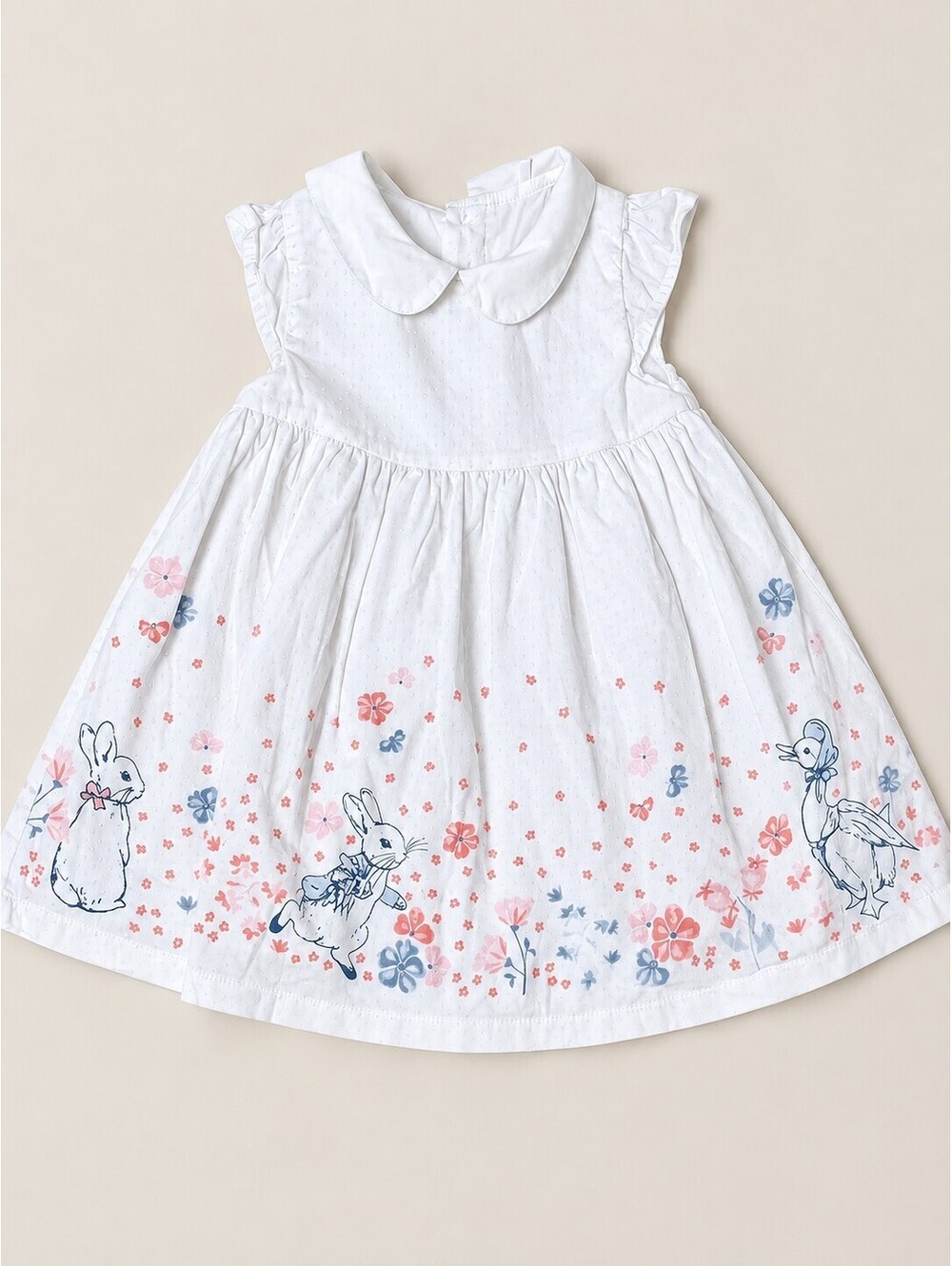 Peter Rabbit Beatrix Potter Baby Girls Floral Dress 6-9 Months Cotton